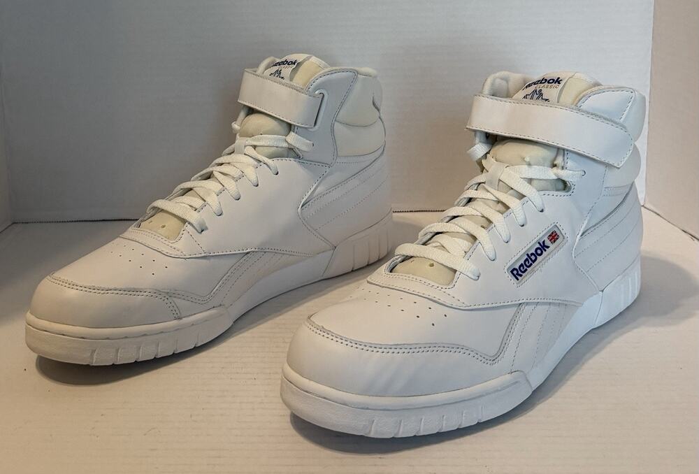 Reebok Ex-O-Fit Hi Classic White Sneakers Men US Size 12 New NIB